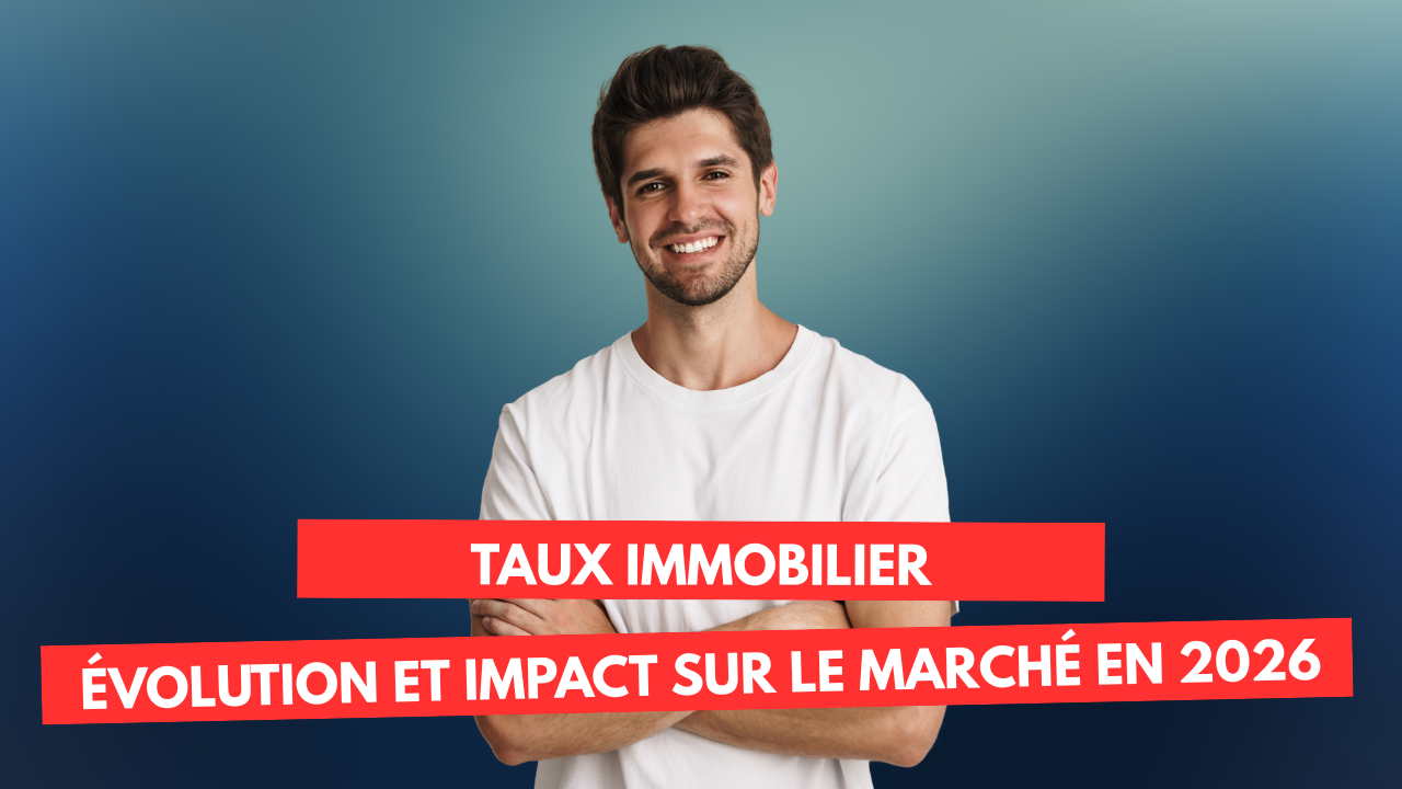 Illustration représentant l’évolution des taux immobiliers en France, marquée par une phase de hausse puis de stabilisation autour de 3 % à 3,5 % en 2026