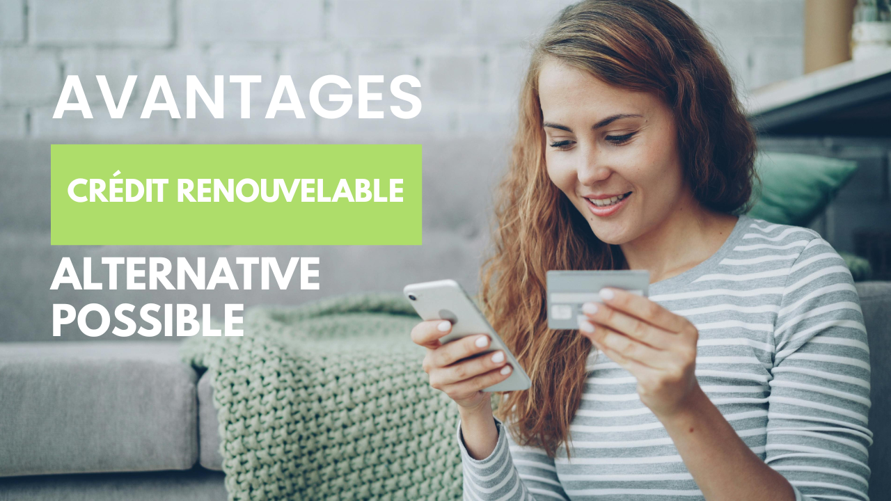 Illustration expliquant les avantages du crédit renouvelable et son alternative, le rachat de crédits, pour optimiser la gestion du budget.