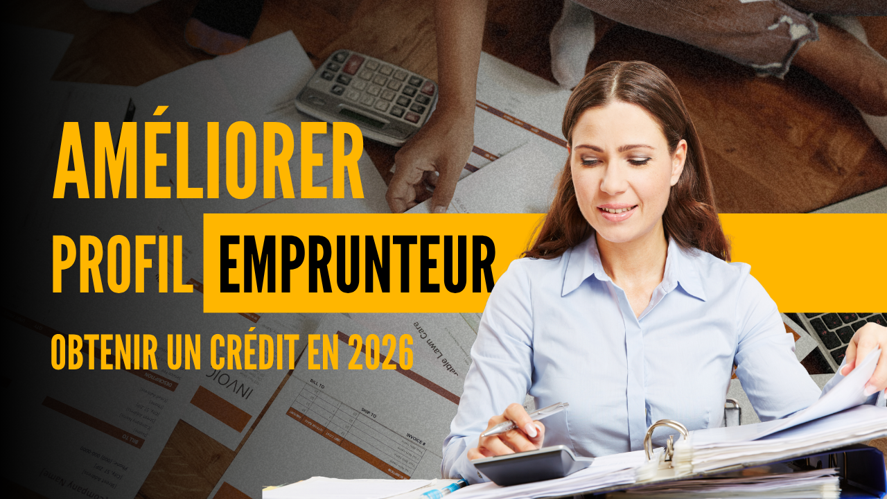 Illustration expliquant les critères et actions pour améliorer son profil emprunteur en 2026 afin d’obtenir un crédit immobilier plus facilement.