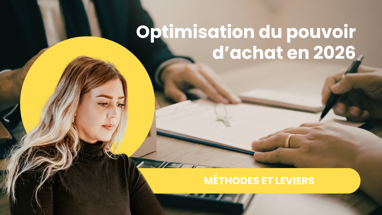 Illustration d’un foyer analysant son budget pour optimiser son pouvoir d’achat en 2026 grâce à la réduction des charges et à la restructuration des crédits.