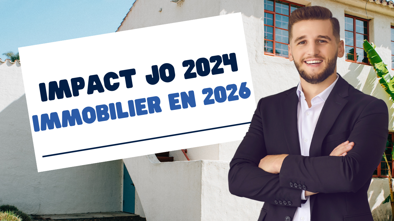 Illustration du marché immobilier après les Jeux Olympiques 2024 avec évolution des prix et des zones attractives en 2026.