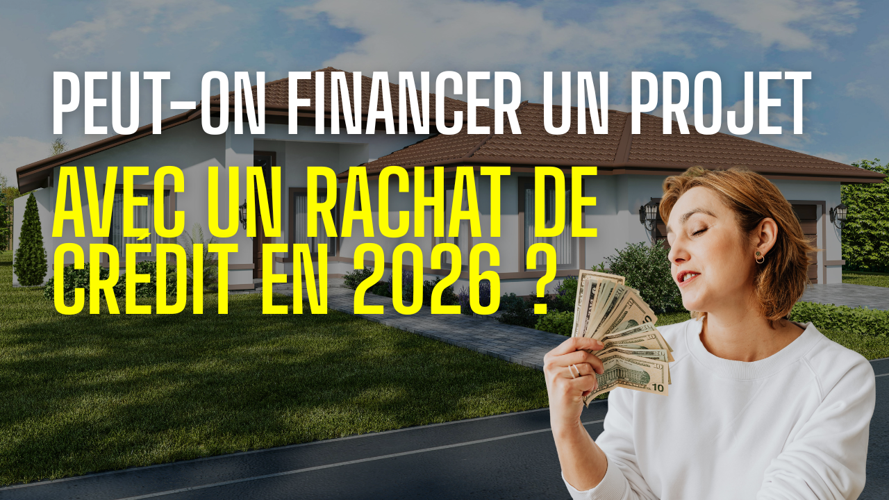Illustration expliquant le fonctionnement du rachat de crédit en 2026 pour financer des projets personnels grâce à la trésorerie intégrée et à la restructuration des dettes.
