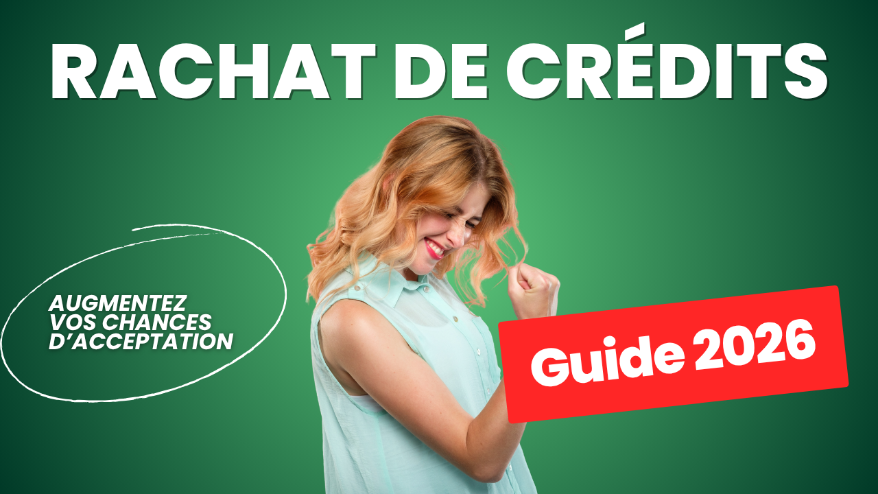 Illustration de rachat de crédits facilement accepté avec calculatrice et documents financiers