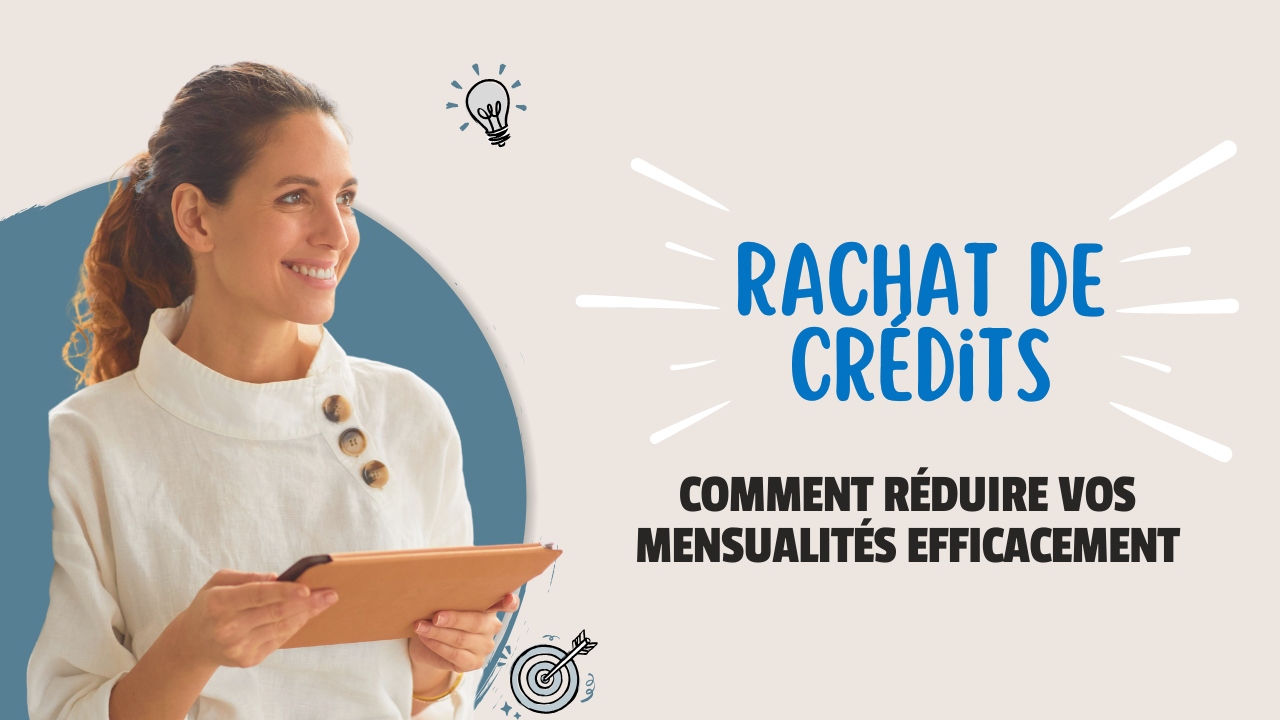 Illustration rachat de crédits réduire mensualités en France