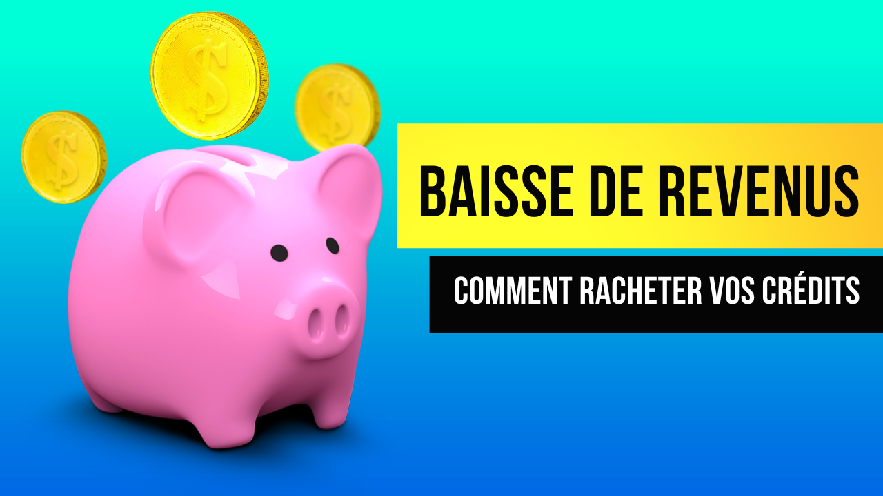 simulation financière d’un ménage analysant un rachat de crédits après baisse de revenus