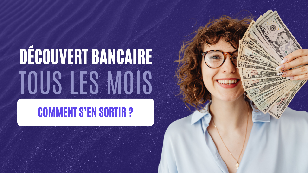 Illustration d’une personne confrontée à un découvert bancaire récurrent, mettant en évidence les difficultés financières liées à un excès de charges et les solutions comme le rachat de crédits pour retrouver un budget stable.