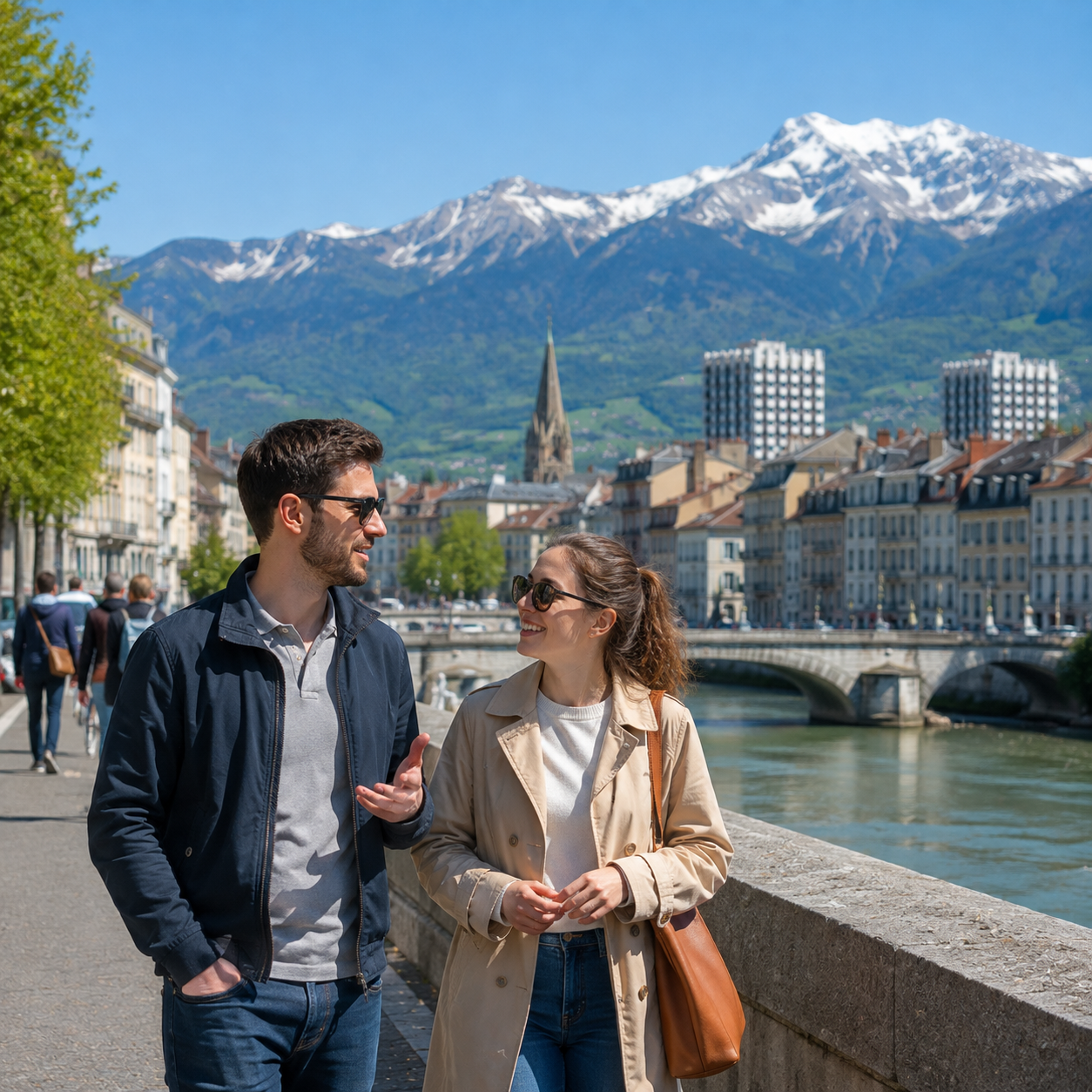 Couple à Grenoble dans le cadre d’un projet de rachat de crédit