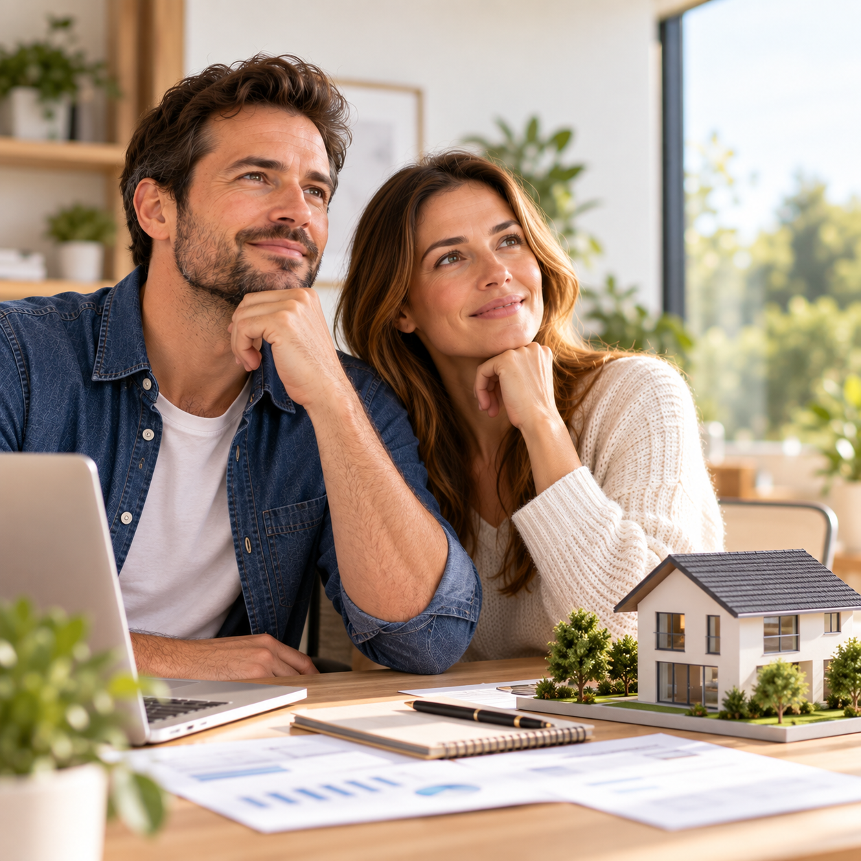 Couple cherchant à augmenter sa capacité de financement